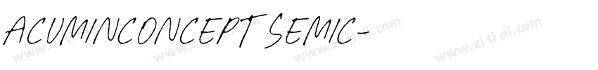 AcuminConcept SemiC字体转换